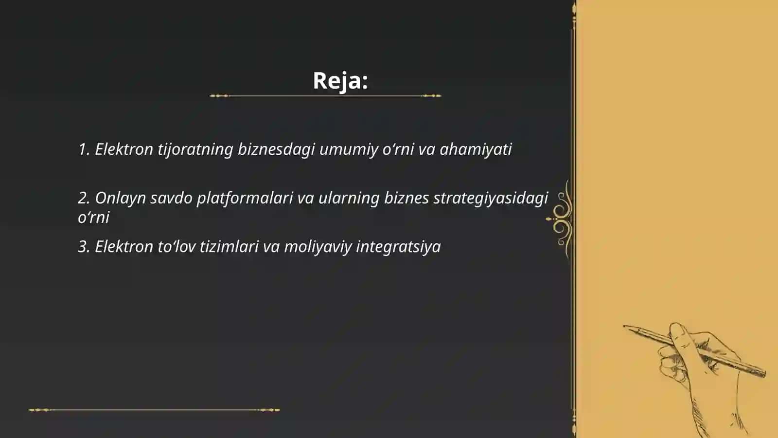 Biznesda elektron tijoratning oʻrni 2