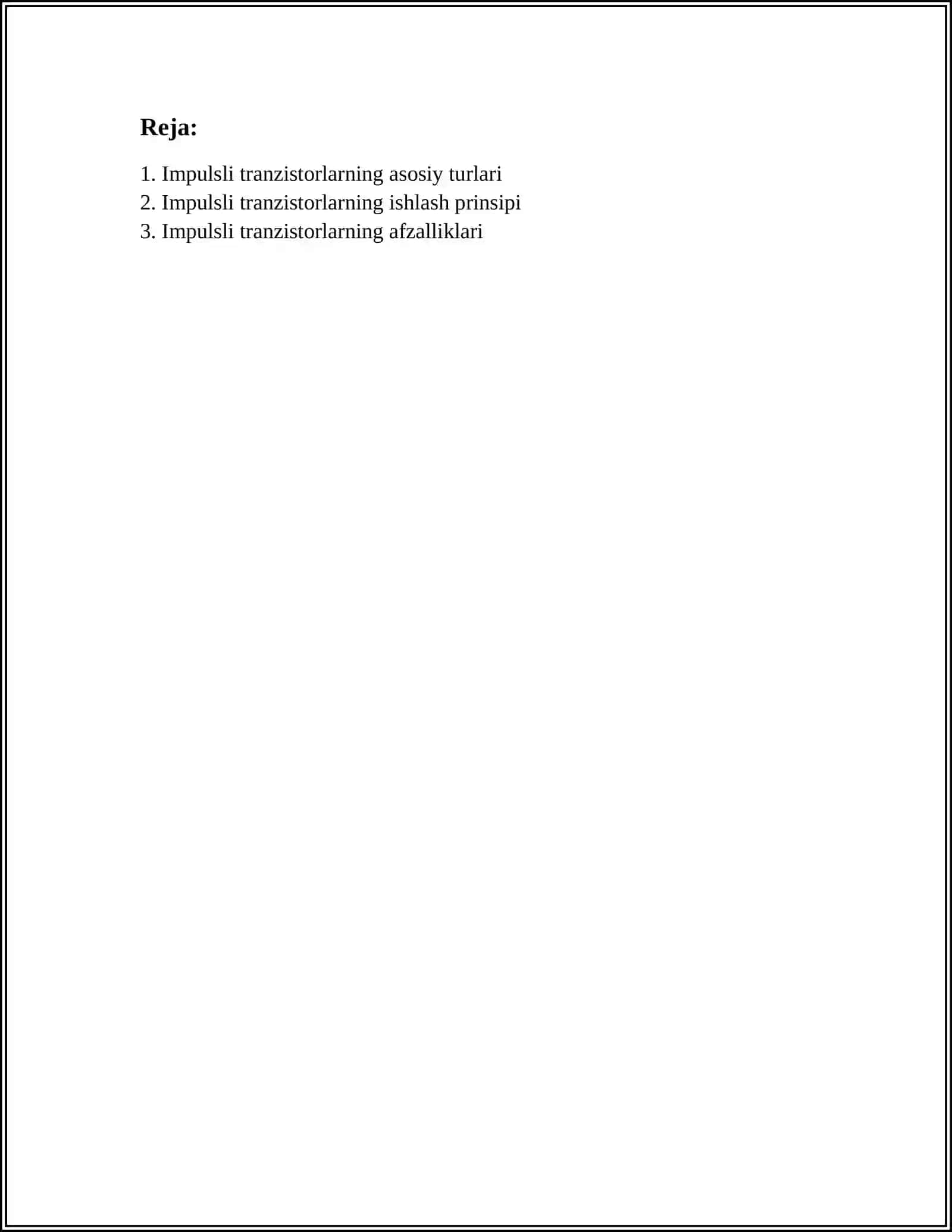 IMPULSLI TRANZISTORLAR 2