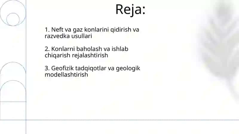 Neft va gaz toplamlarini izlash va razvedkasi 2