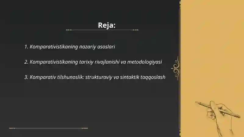Komparativistika 2