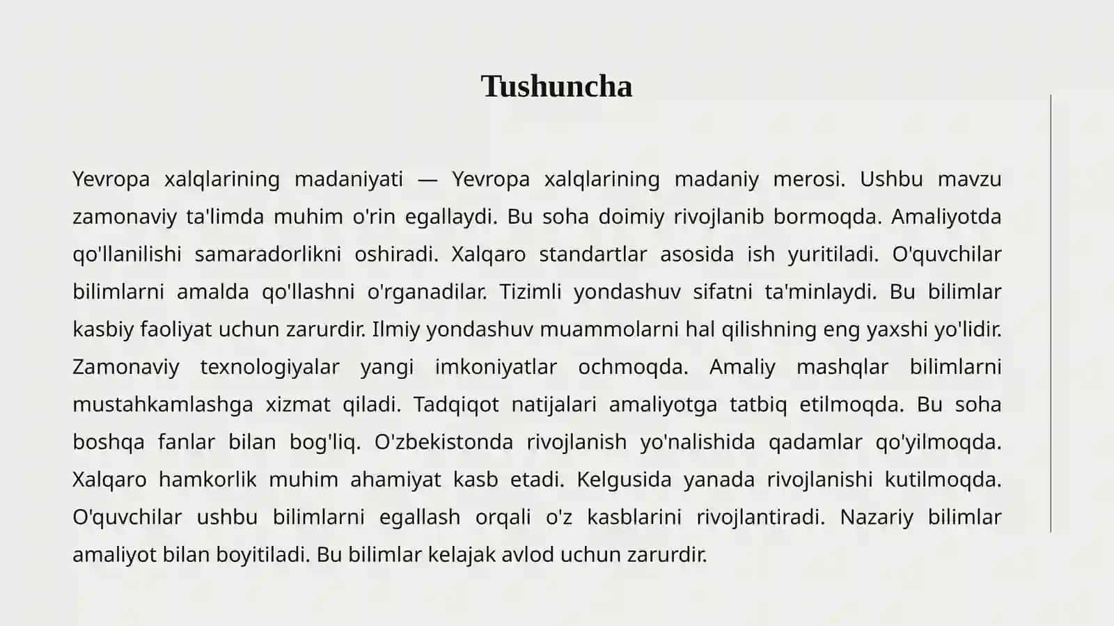 YEVROPA MADANIYATI 2