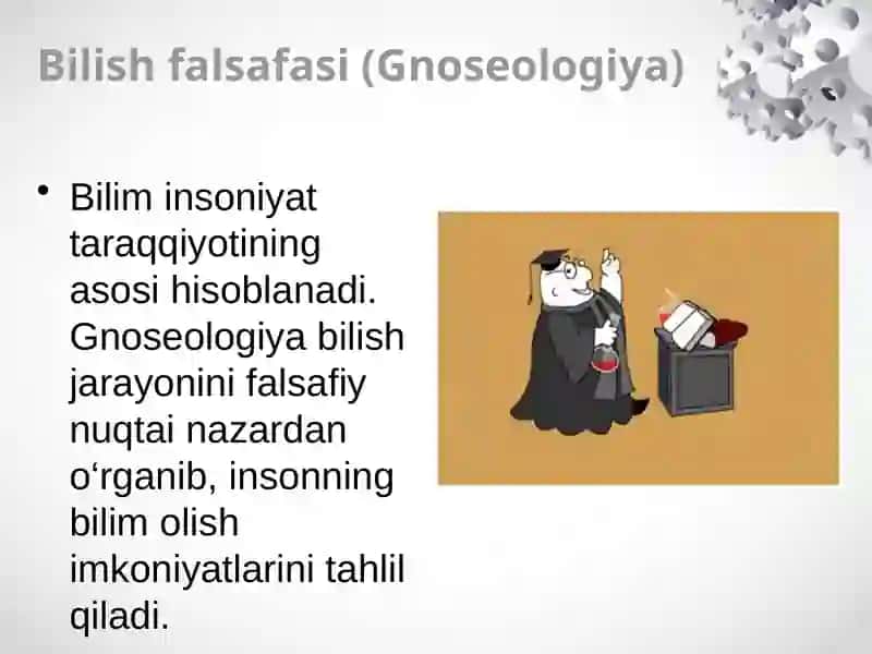 Bilish falsafasi (Gnoseologiya) 2