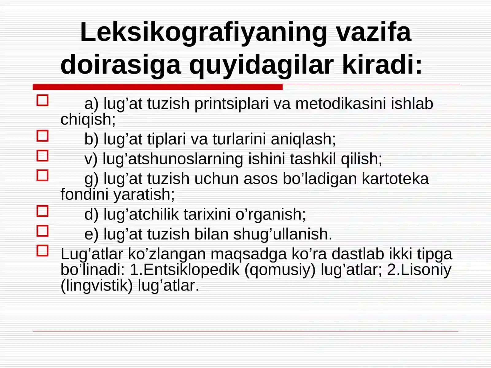 Lug’at turlari va tiplari 2