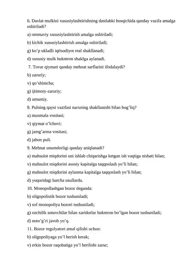 IQTISODIYOT NAZARIYASI 2