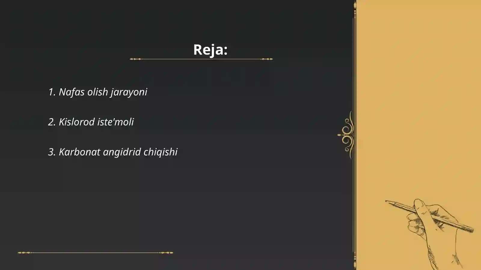 Nafas olish koeffisenti 2