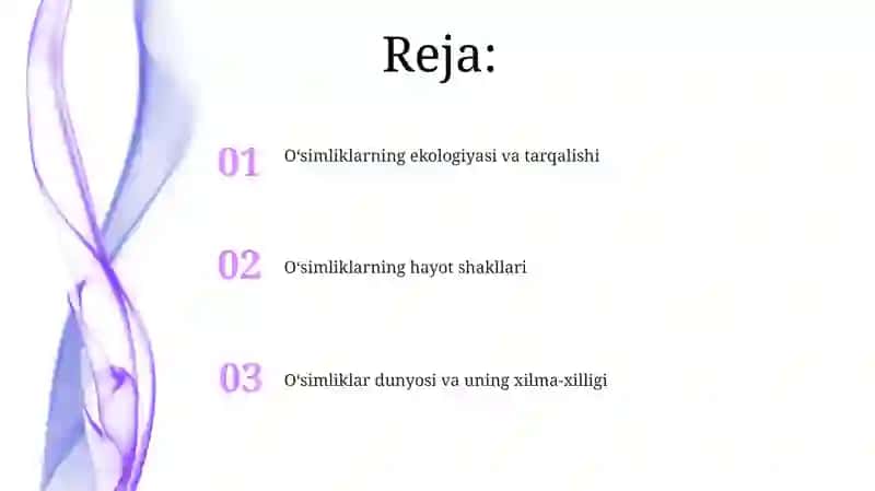 O‘simliklar dunyosi va o‘simliklarning hayotiy shakllari 2