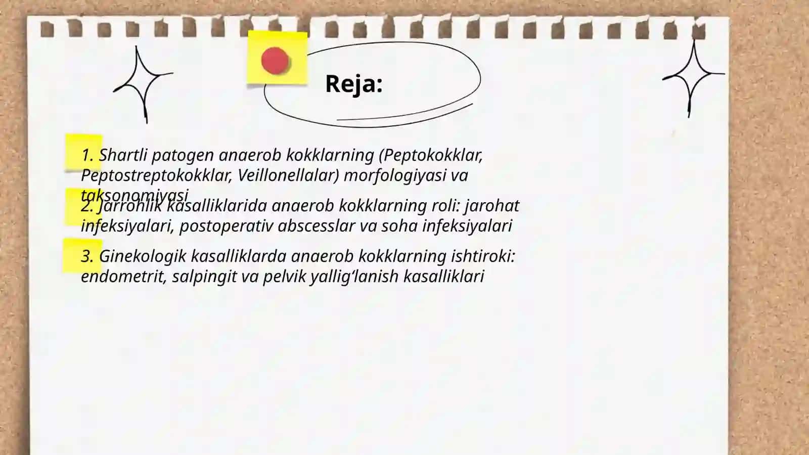 shartli patogen anaerob kokklarni (peptokokklar, peptostreptokokklar, veylonellalar) xirurgik va ginekologik kasalliklardagi ahamiyati 2