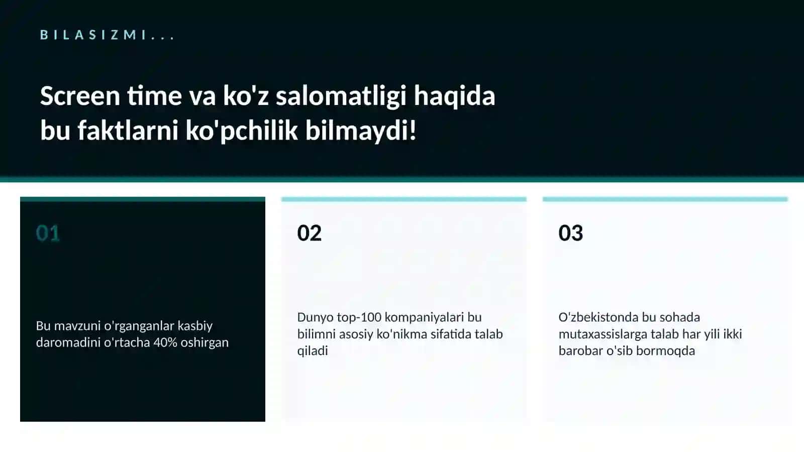 Screen time va ko'z salomatligi 2