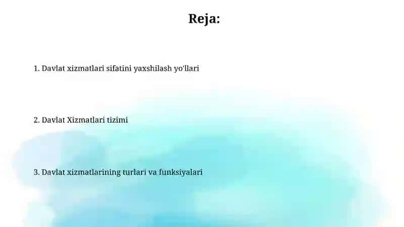 Davlat Maishiy xizmat korsatish 2