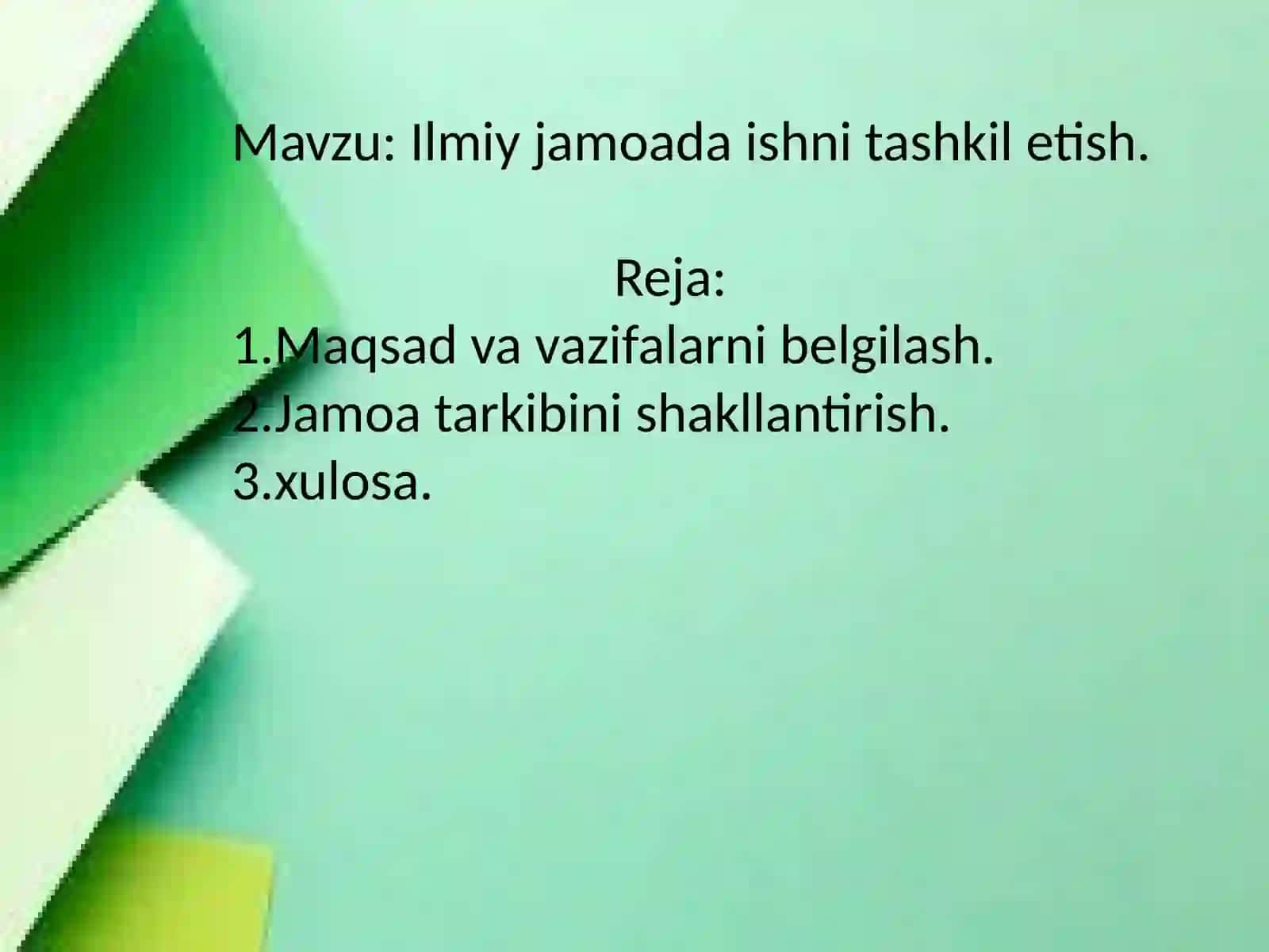 Muhammadov Shahzod Ilmiy tadqiqot usullari 2