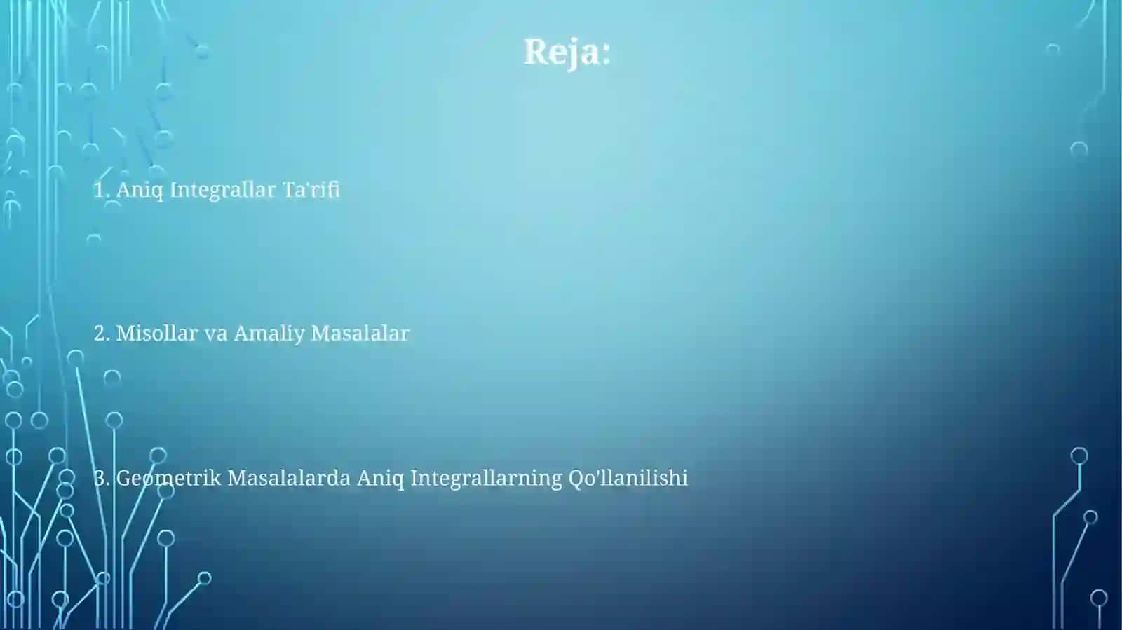 Aniqintegralvageometrikmasalalargatadbiqlari 2