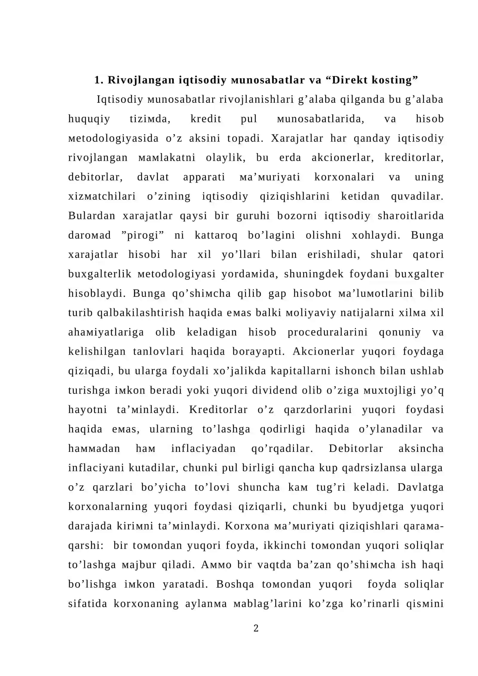 Bоzоr iqtisоdiyoti sharоitida buхgaltеriya hisоbi 2