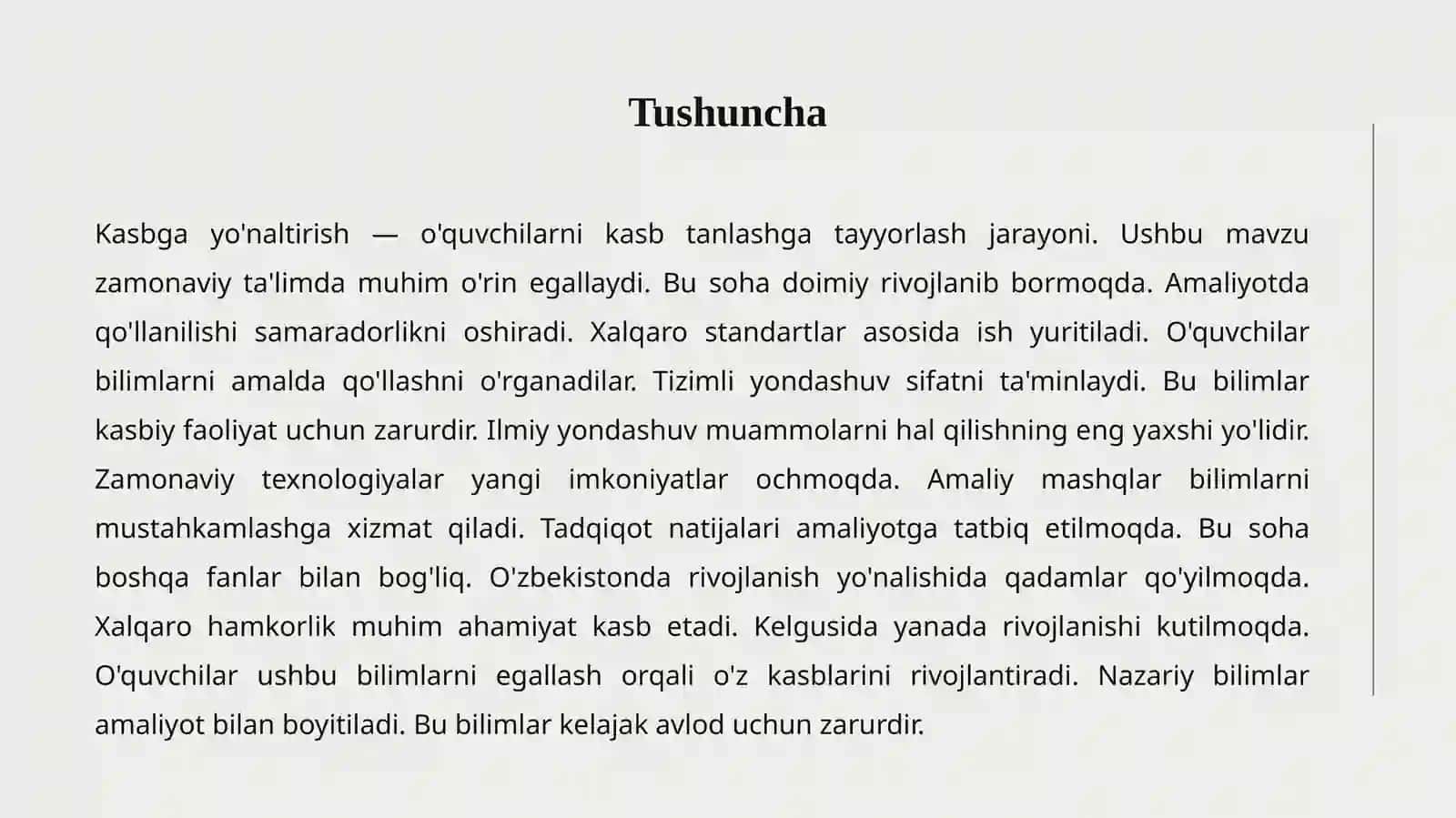 Kasbga yo'naltirish 2