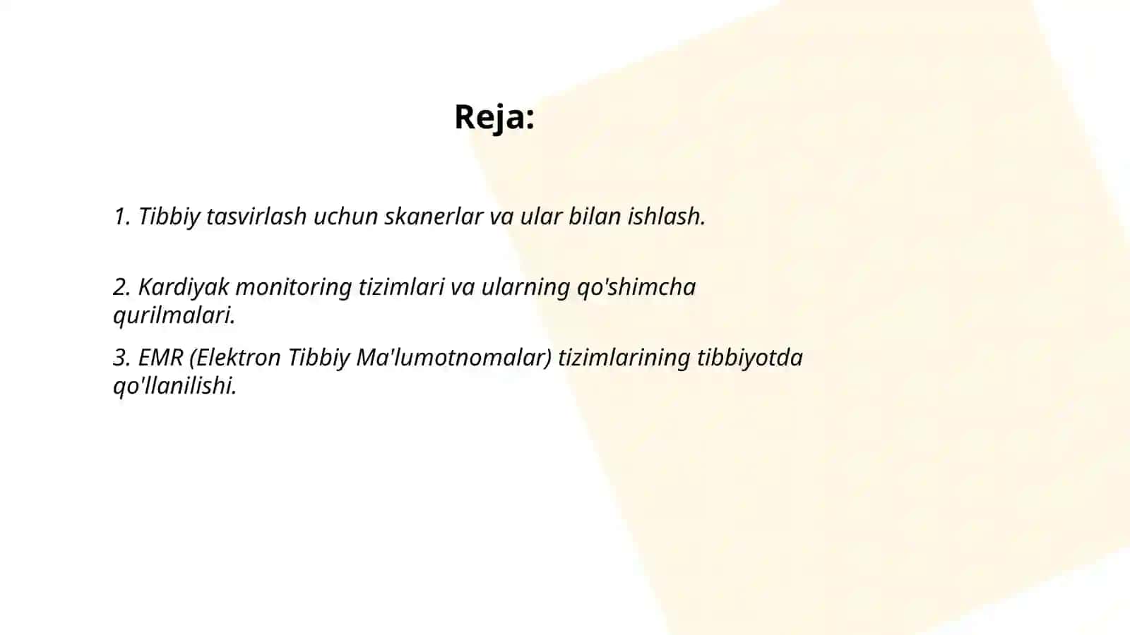 Tibbiy ta'limda va tibbiyotda kompyuterning qòshimcha qurilmalarining qòllanilishi va tadbiq etilishi 2