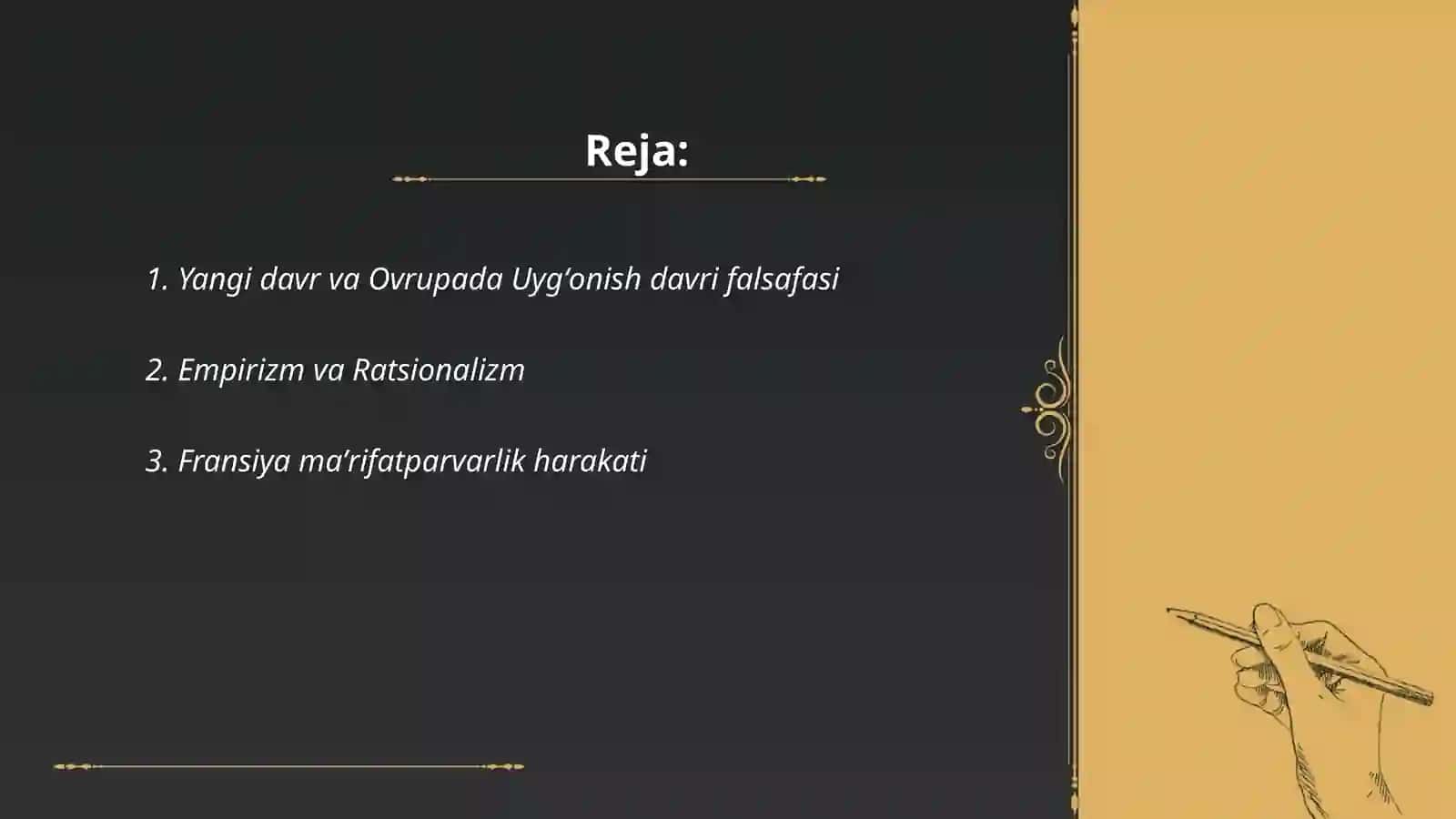 Yangi davr Ovrupadagi falsafiy fikrlar 2