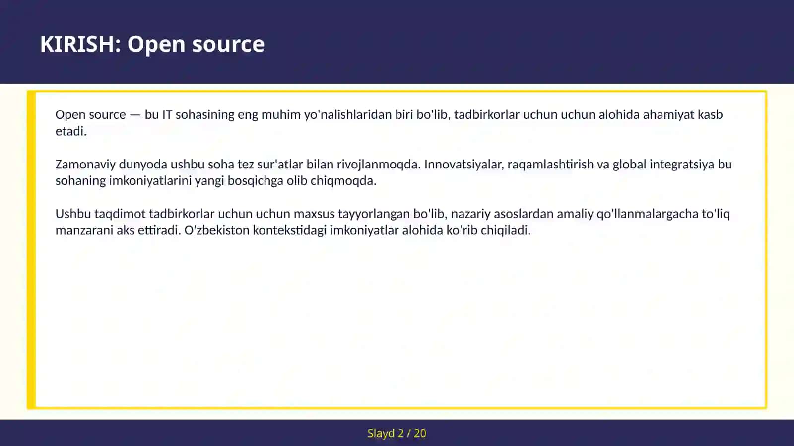OPEN SOURCE 2