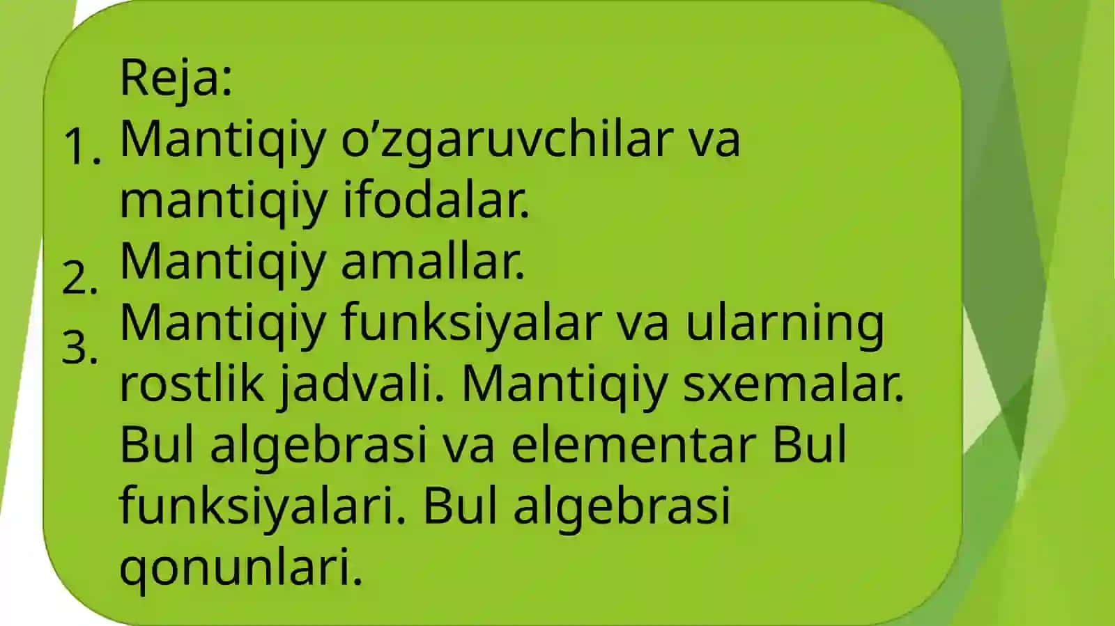 Mantiqiysxemalar.BulalgebrasivaelementarBulfunksiyalari 2