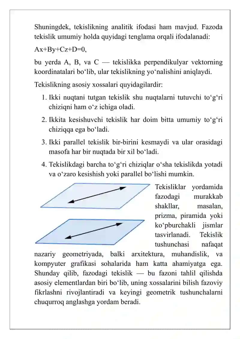Fazoda Tekisliklar 2