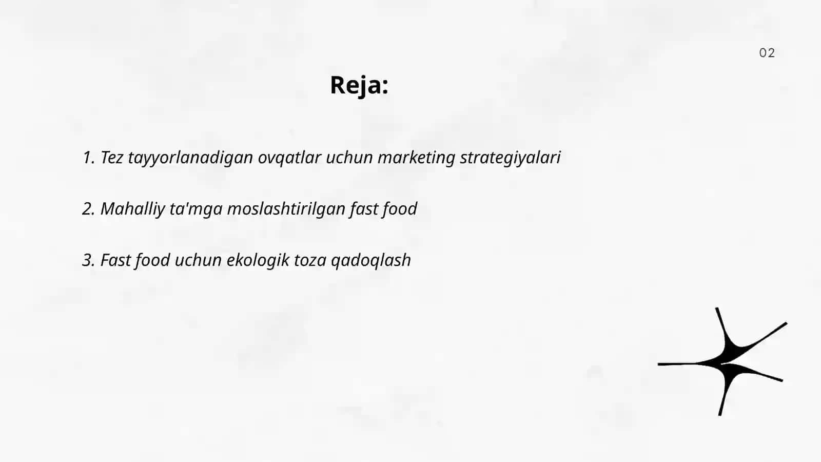 Tez tayyorlanadigan ovqatlar uchun marketing strategiyalari 2