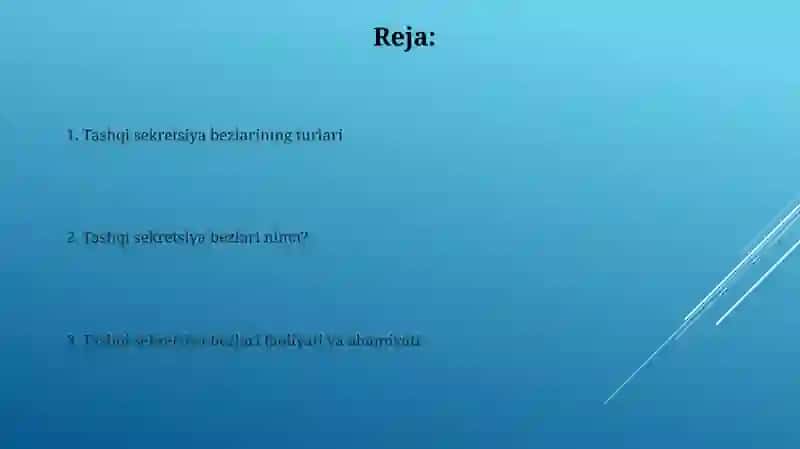 Tashqi sekretsiya bezlari 2