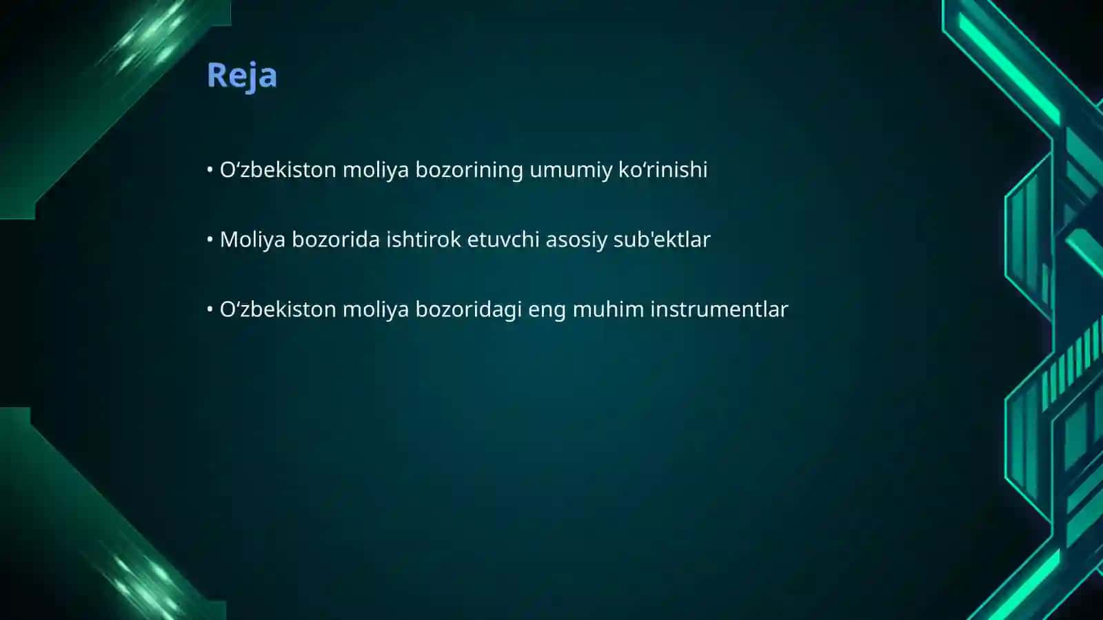 Oʻzbekiston moliya bozori hozirgi holat 2