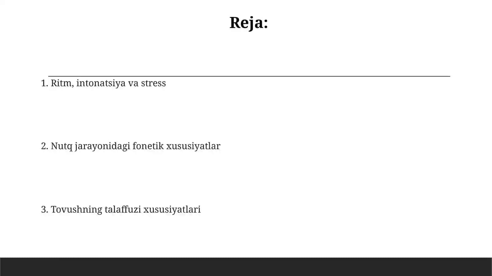 Nutq va talaffuzning fonetik qoidalar va amaliyoti 2