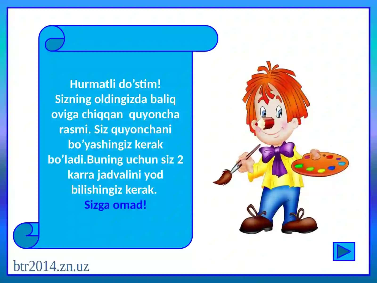 2 ni ko’paytirish va 2 ga bo’lish jadvali 2