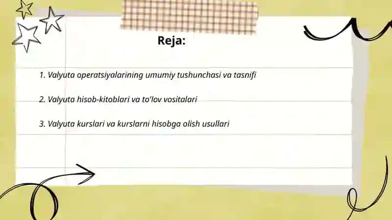 Valyuta operatsiyalari hisobi 2