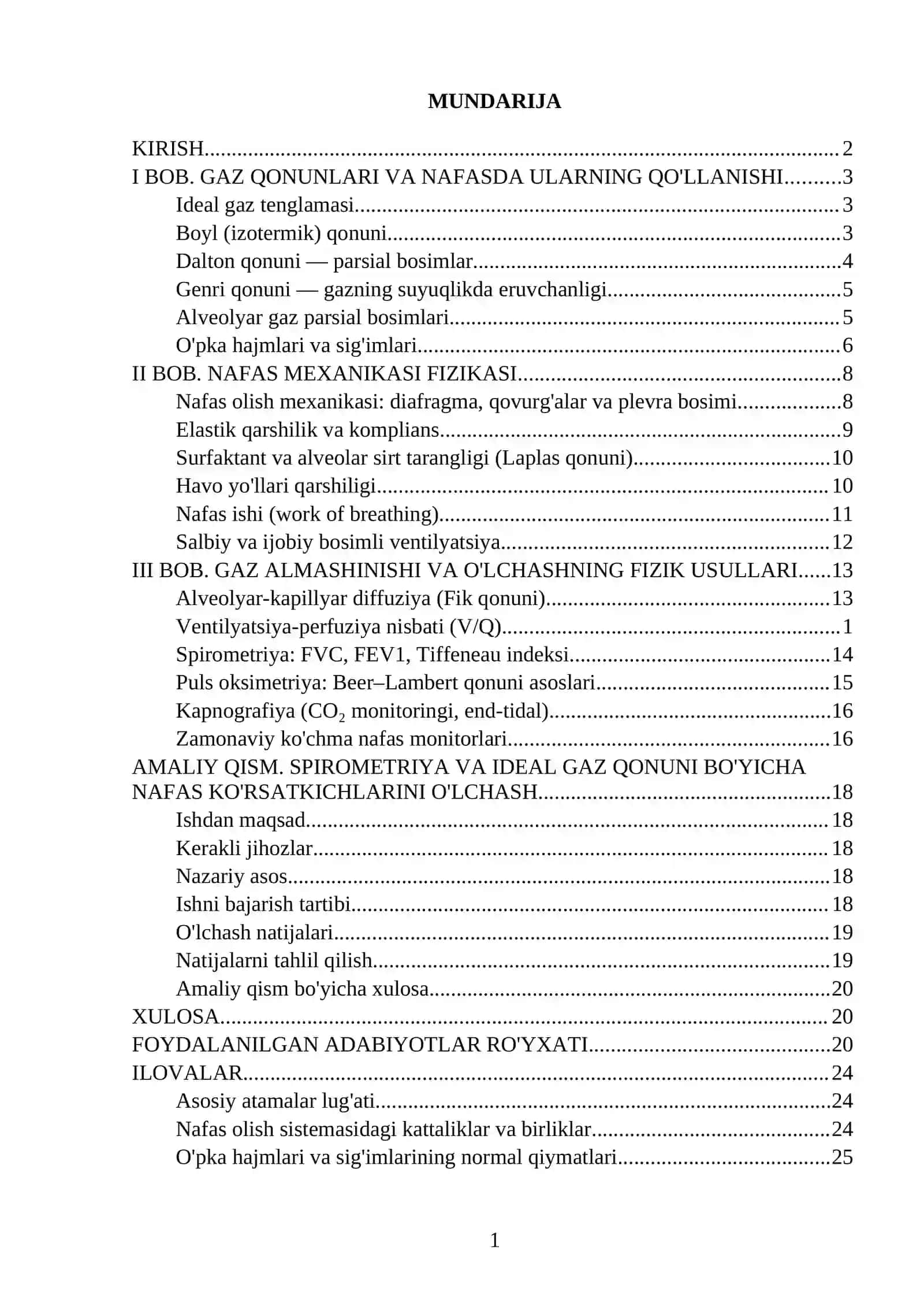 NAFAS OLISH SISTEMASINING FIZIKASI 2