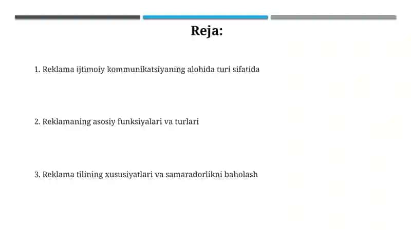 Reklama ijtimoiy kommunikatsiyaning alohida turi sifatida 2