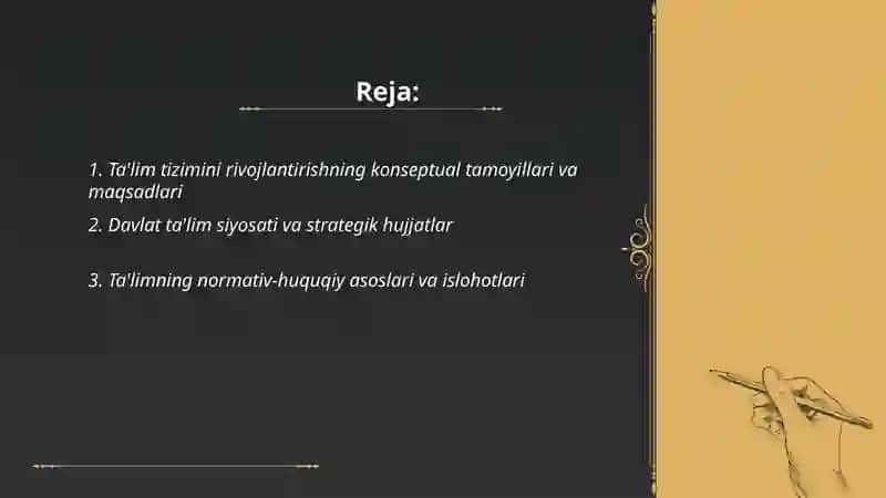 Ta’lim tizimini rivojlantirishning konseptual asoslari 2