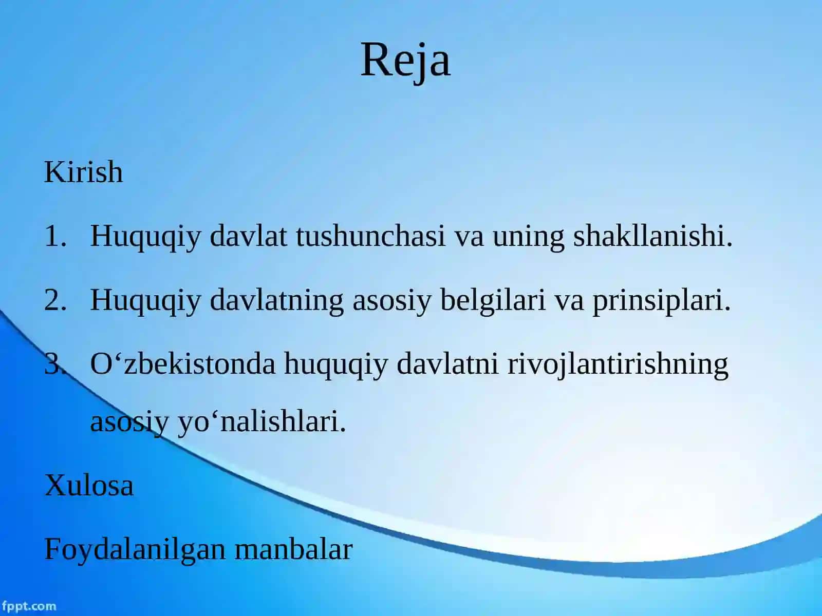 HUQUQIY DAVLAT NAZARIYASI 2