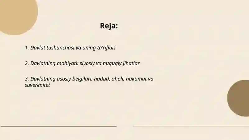 Davlat tushunchasi, belgilari va mohiyati 2