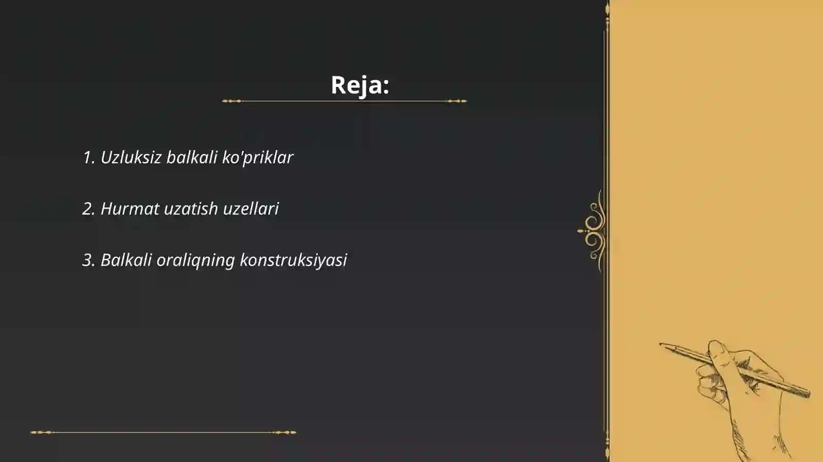 Uzluksiz balkali ko'priklar 2
