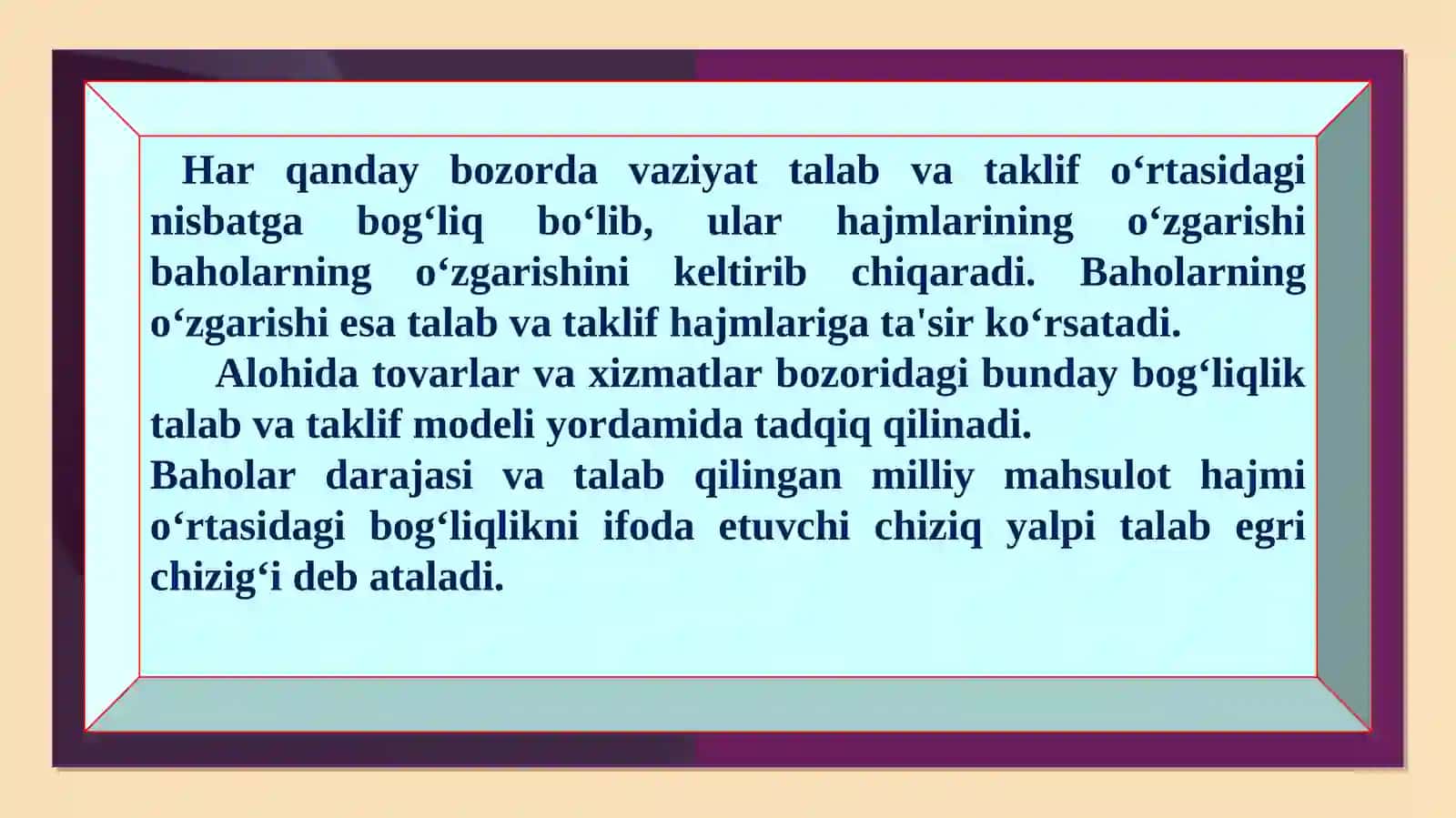 YALPI TALAB – YALPI TAKLIF MODELI 2