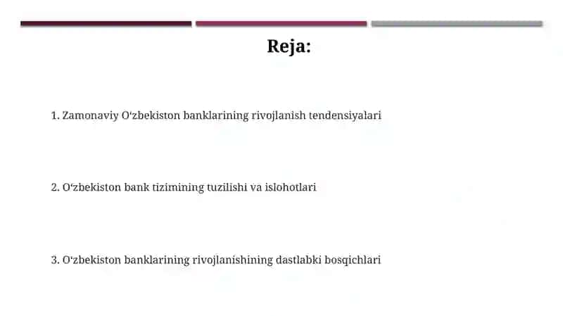 Banklarining Rivojlanish Bosqichlari va Tarkibi 2