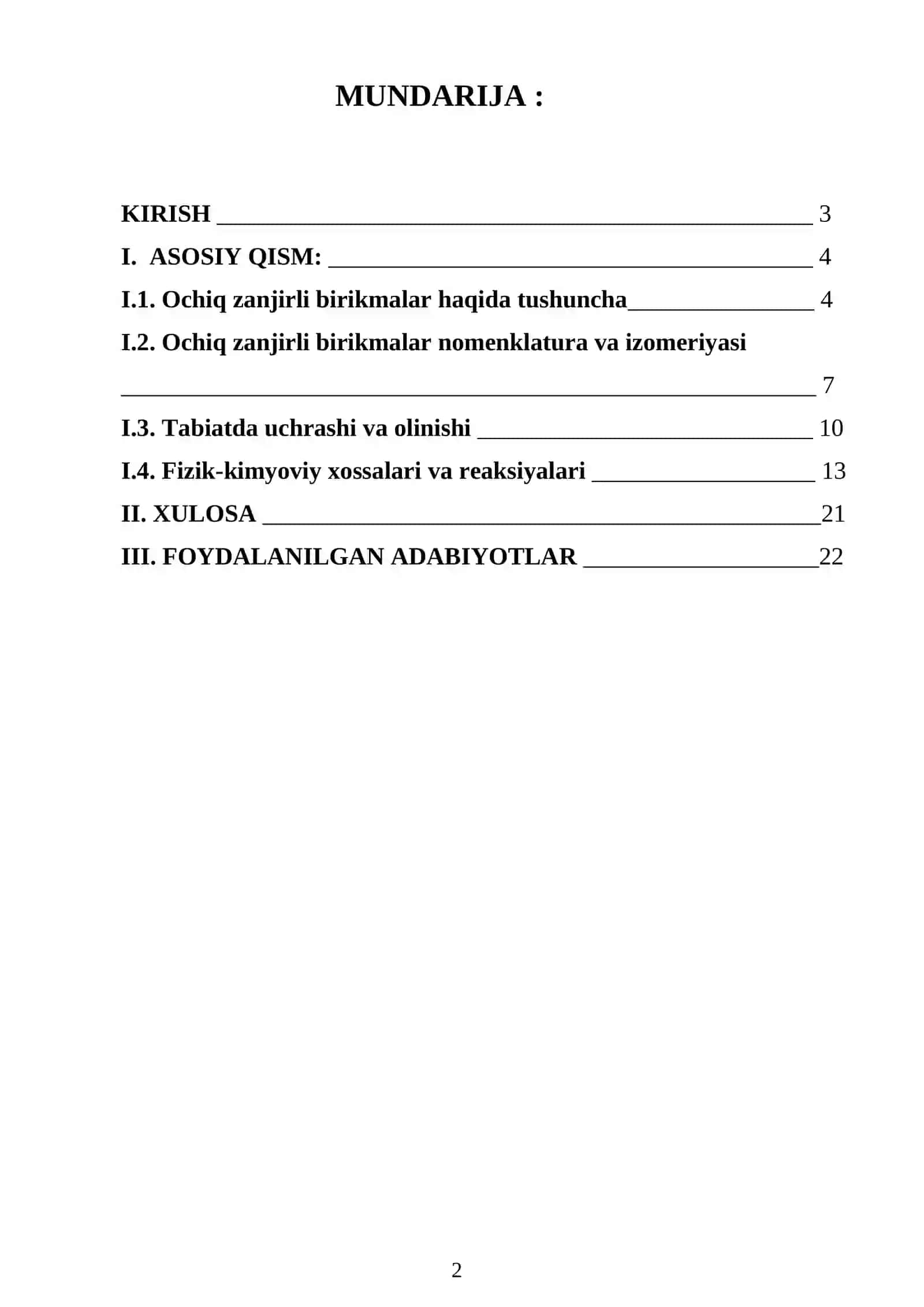 OCHIQ ZANJIRLI BIRIKMALAR IZOMERIYASI 2