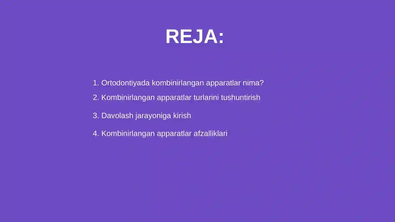 Ortodontiyada kombinirlangan apparatlar bilan davolash usuli 2