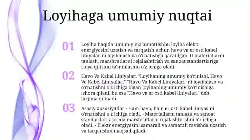Havo Va Kabel Liniyalari 2