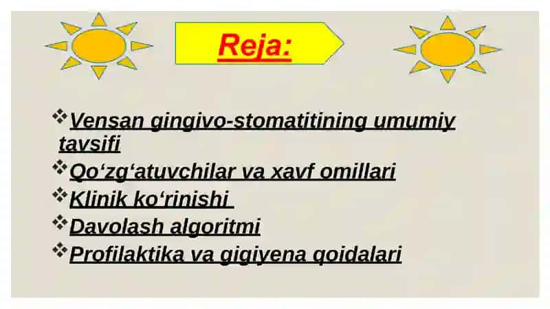 Bolalarda Vensan gingivo-stomatiti 2