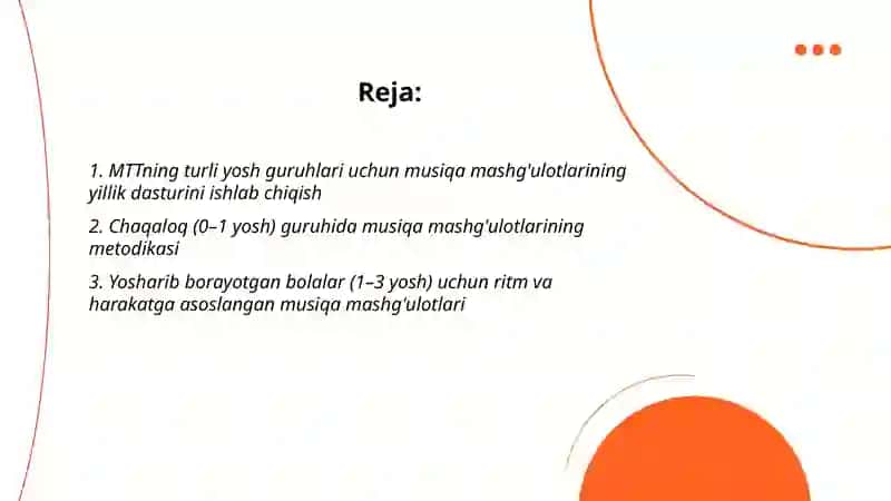 MTTning turli yosh guruhlarida musiqa mashg'ulotlarini tashkil etish 2
