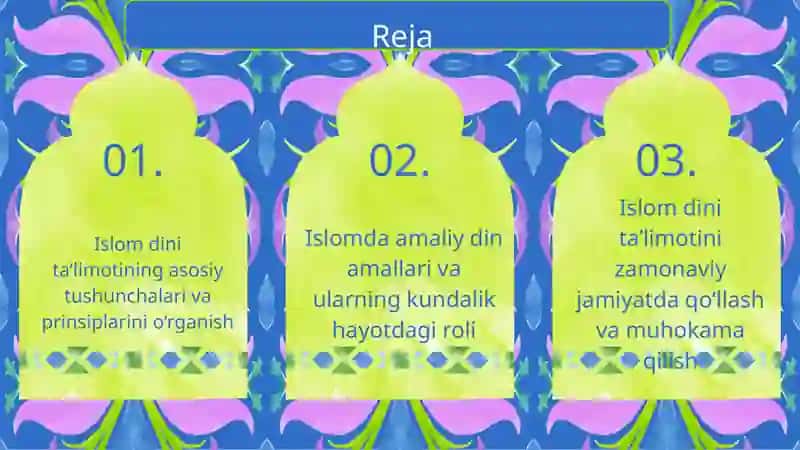 Islom dini taʼlimoti 2