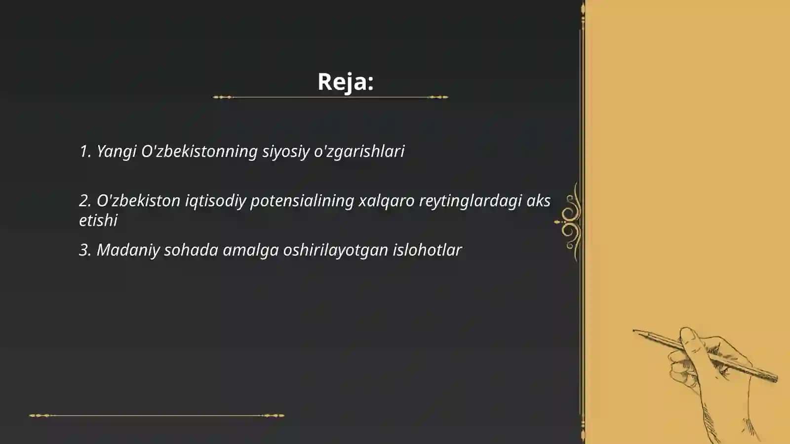 Yangi O'zbekistonning siyosiy o'zgarishlari 2