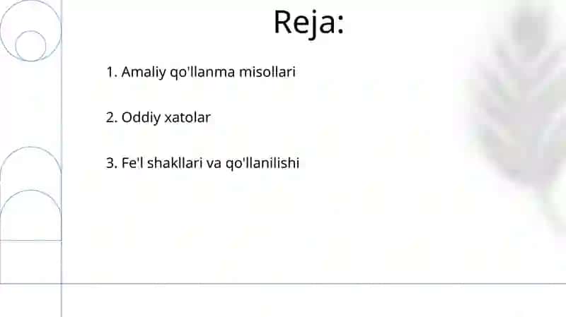 Hozirgi davomli zamon 2