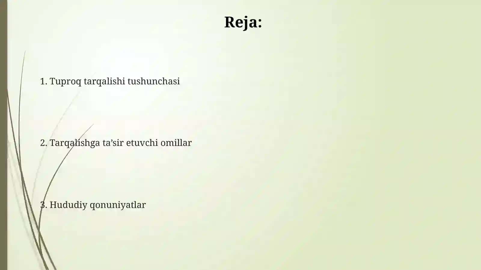 Tuproqlarning tarqalish qobiliyatlari 2