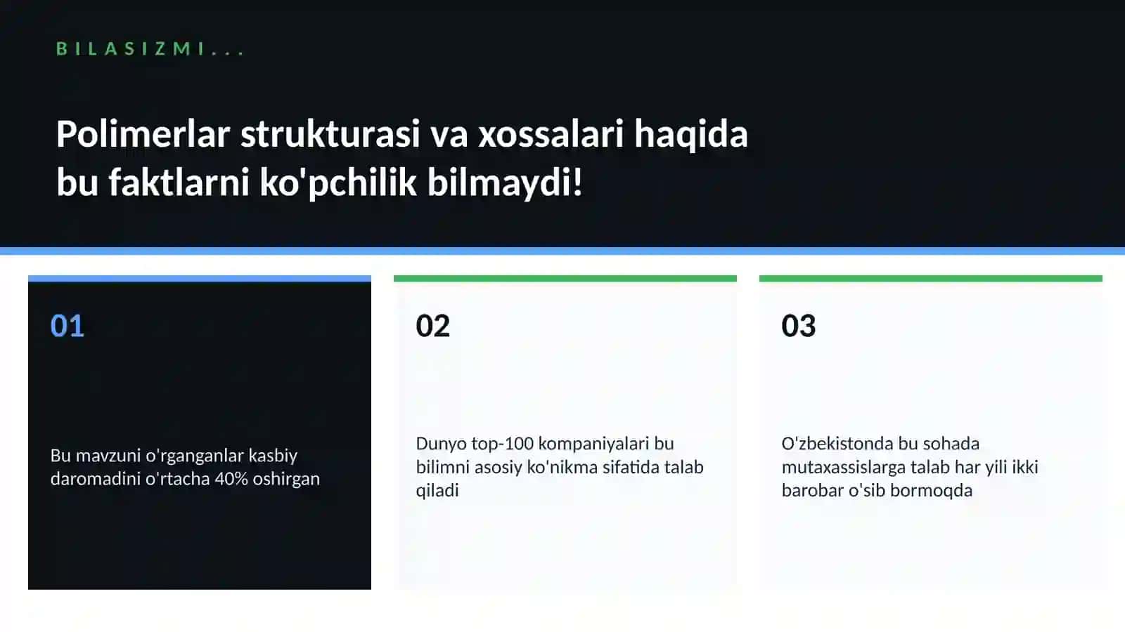 KIMYO — UY VAZIFALARI 2