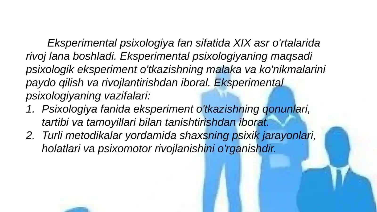 Psixologiyada eksperiment metodi 2