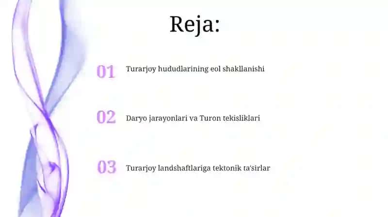 Turarjoy hududlarida landshaft tashkil etish 2