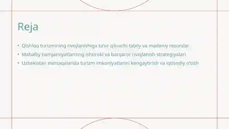 Mintaqalarda qishloq turizmini rivojlantirish resurslari 2