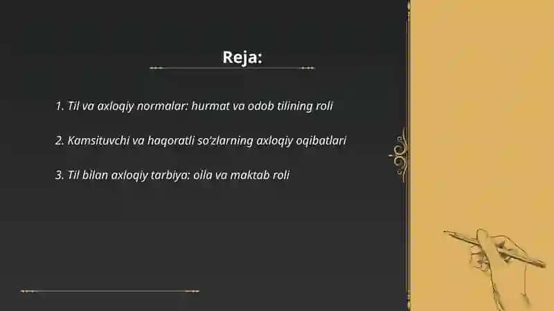 Til va axloqiy normalar 2